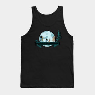 bluey walk in moon Tank Top